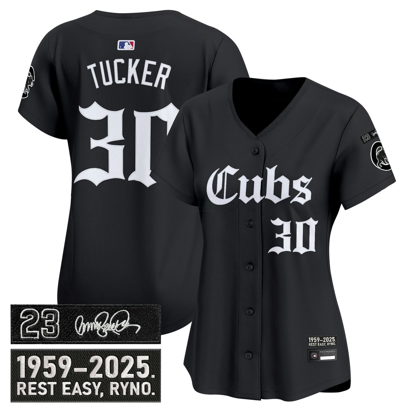 Camisa MLB Women’s Chicago ‘Ryne Sandberg Tribute’ Vapor Premier Limited Jersey – Gothic Edition
