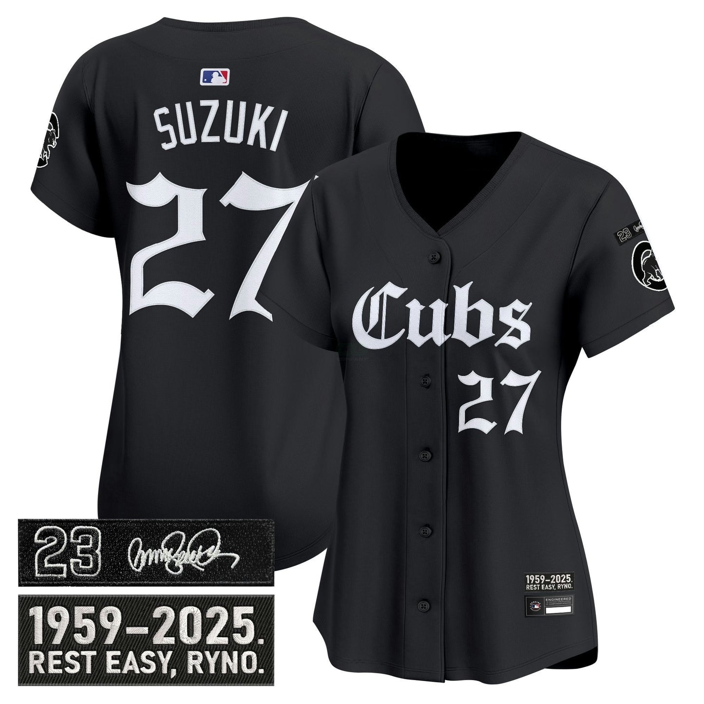 Camisa MLB Women’s Chicago ‘Ryne Sandberg Tribute’ Vapor Premier Limited Jersey – Gothic Edition
