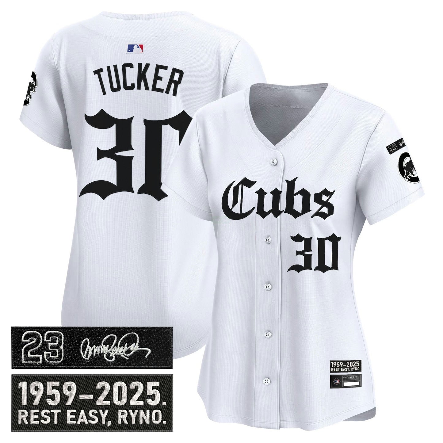 Camisa MLB Women’s Chicago ‘Ryne Sandberg Tribute’ Vapor Premier Limited Jersey – Gothic Edition