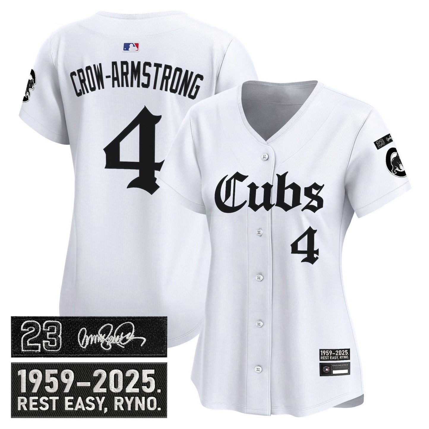Camisa MLB Women’s Chicago ‘Ryne Sandberg Tribute’ Vapor Premier Limited Jersey – Gothic Edition