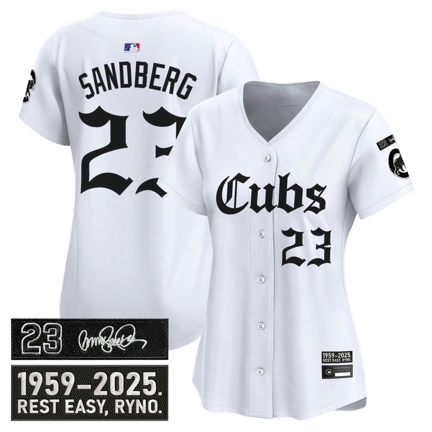 Camisa MLB Women’s Chicago ‘Ryne Sandberg Tribute’ Vapor Premier Limited Jersey – Gothic Edition