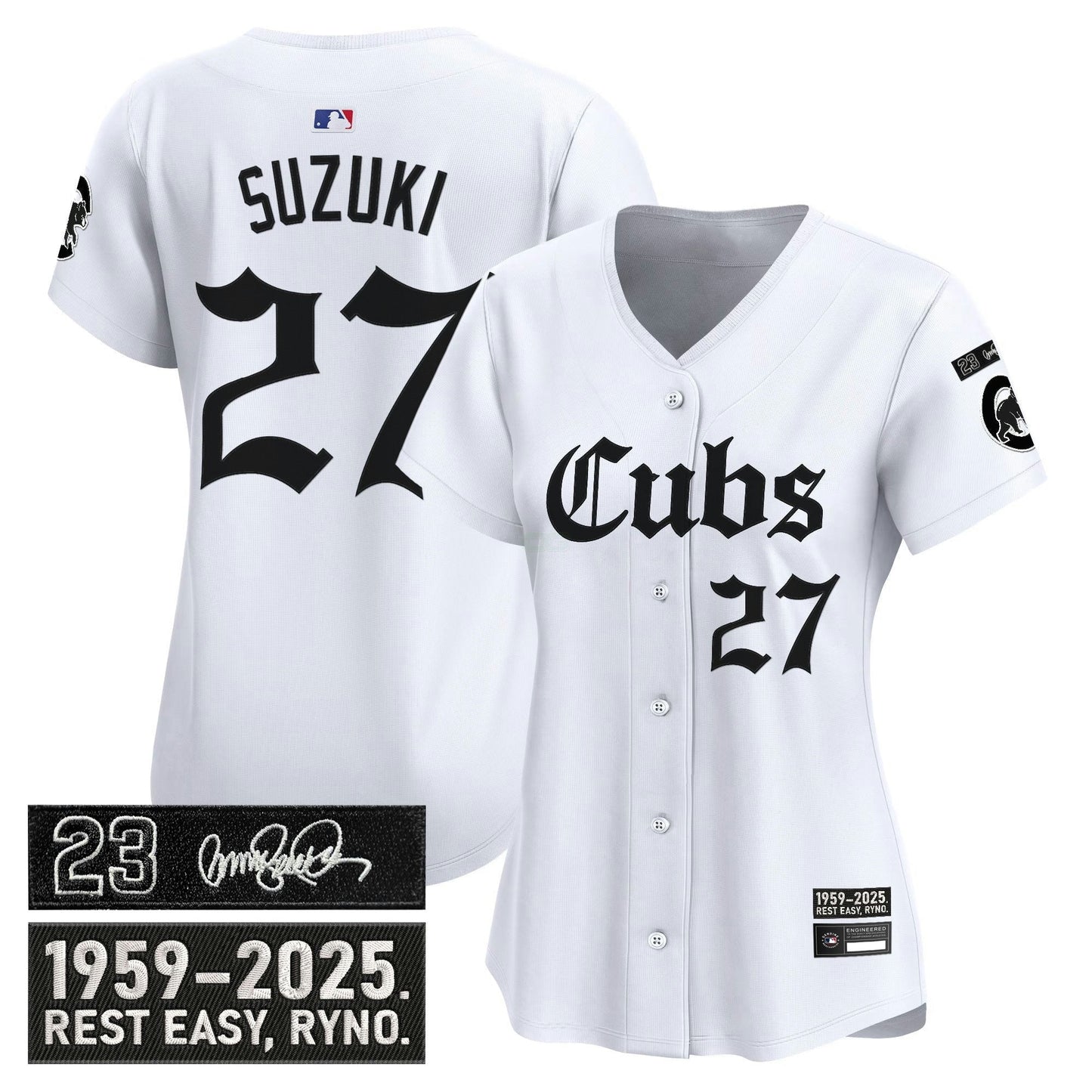 Camisa MLB Women’s Chicago ‘Ryne Sandberg Tribute’ Vapor Premier Limited Jersey – Gothic Edition