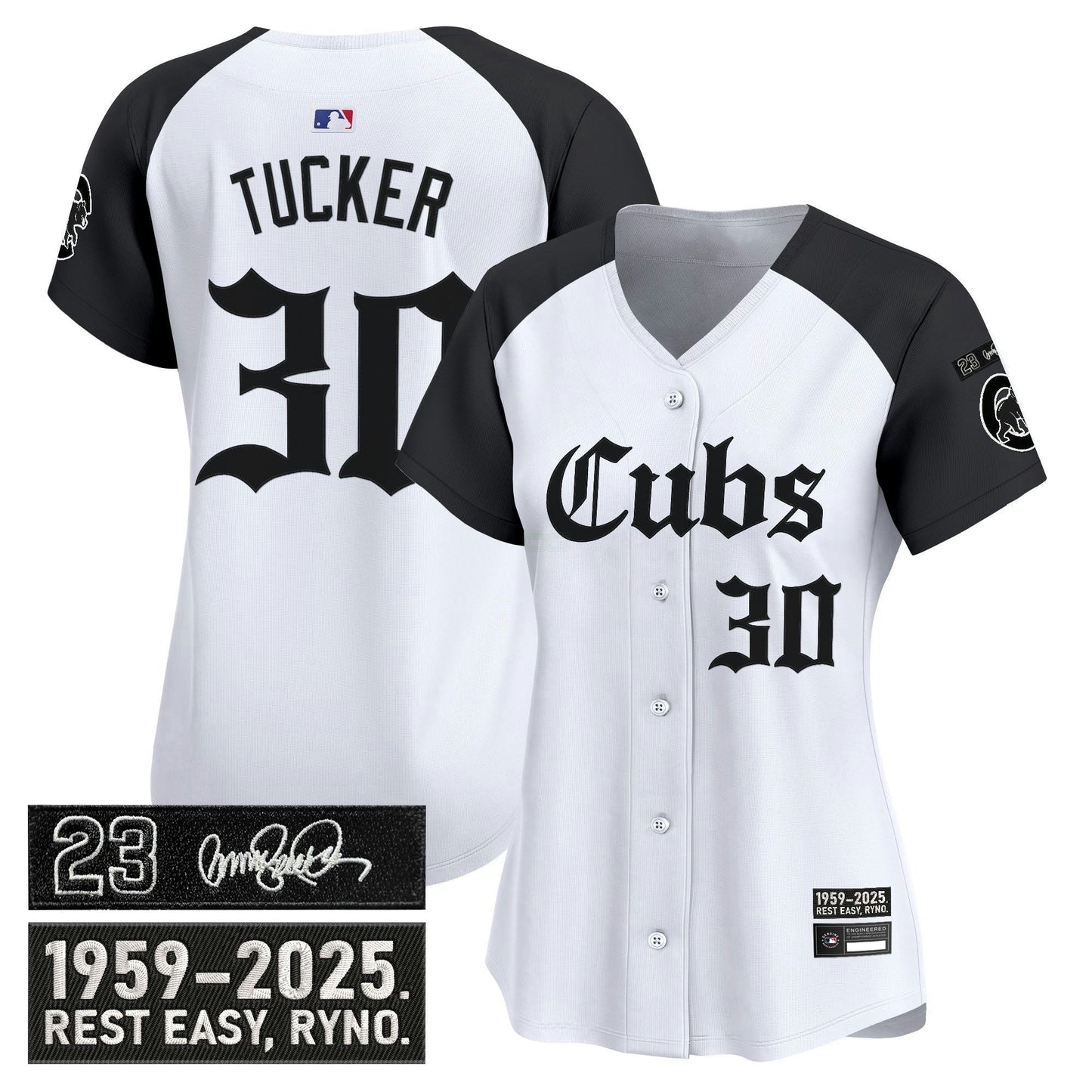 Camisa MLB Women’s Chicago ‘Ryne Sandberg Tribute’ Vapor Premier Limited Jersey – Gothic Edition