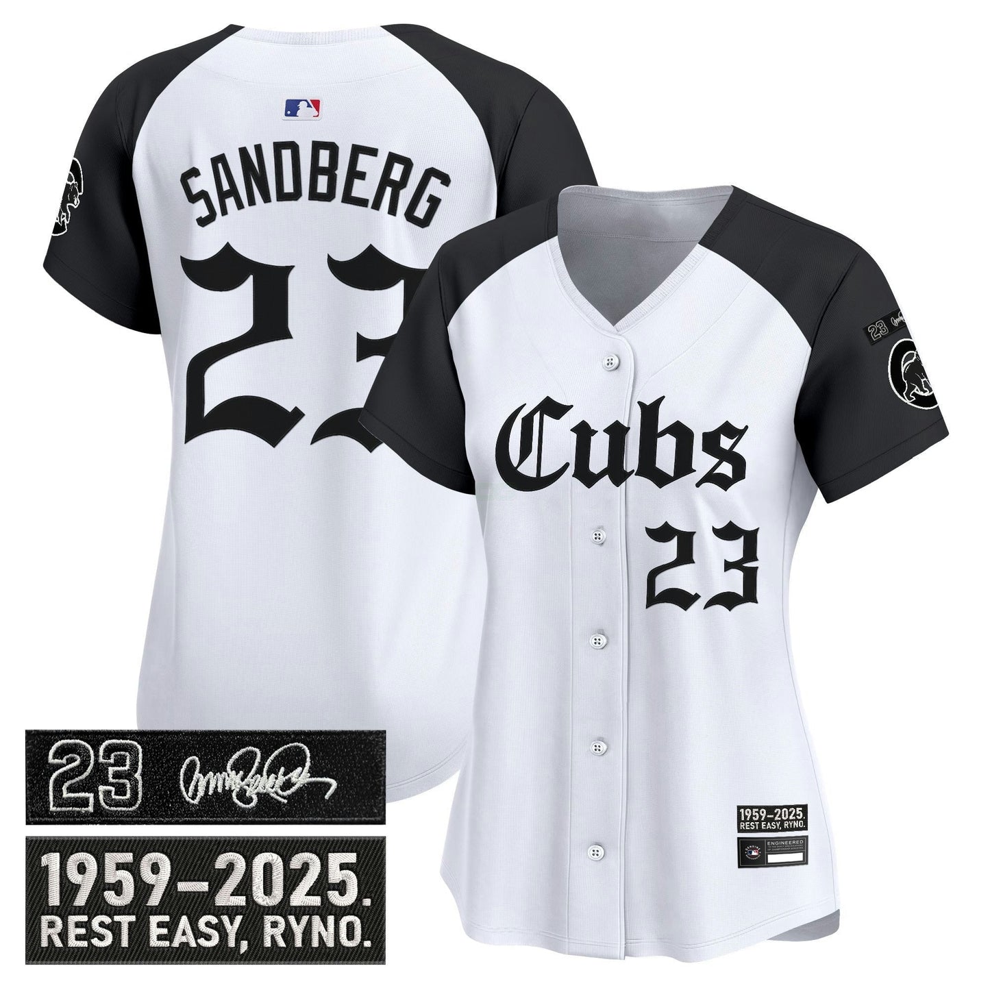 Camisa MLB Women’s Chicago ‘Ryne Sandberg Tribute’ Vapor Premier Limited Jersey – Gothic Edition