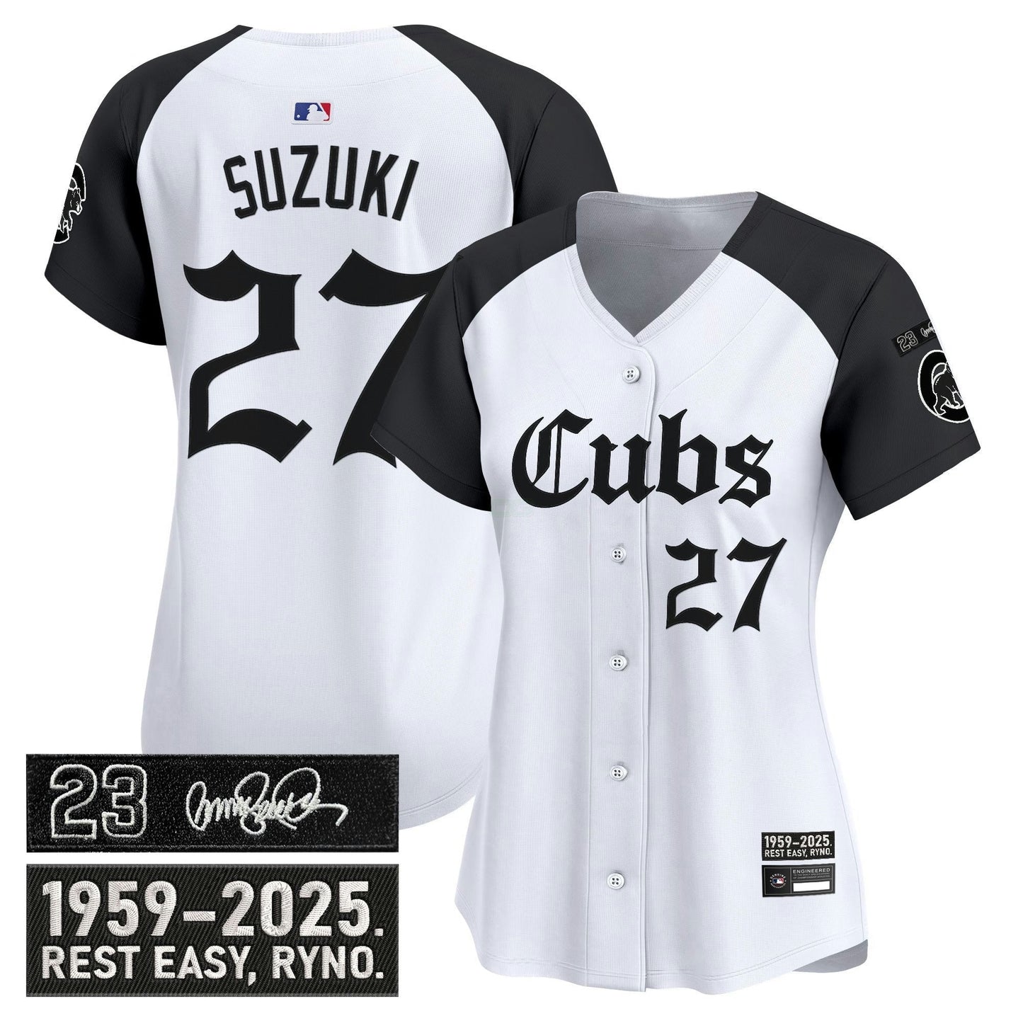 Camisa MLB Women’s Chicago ‘Ryne Sandberg Tribute’ Vapor Premier Limited Jersey – Gothic Edition