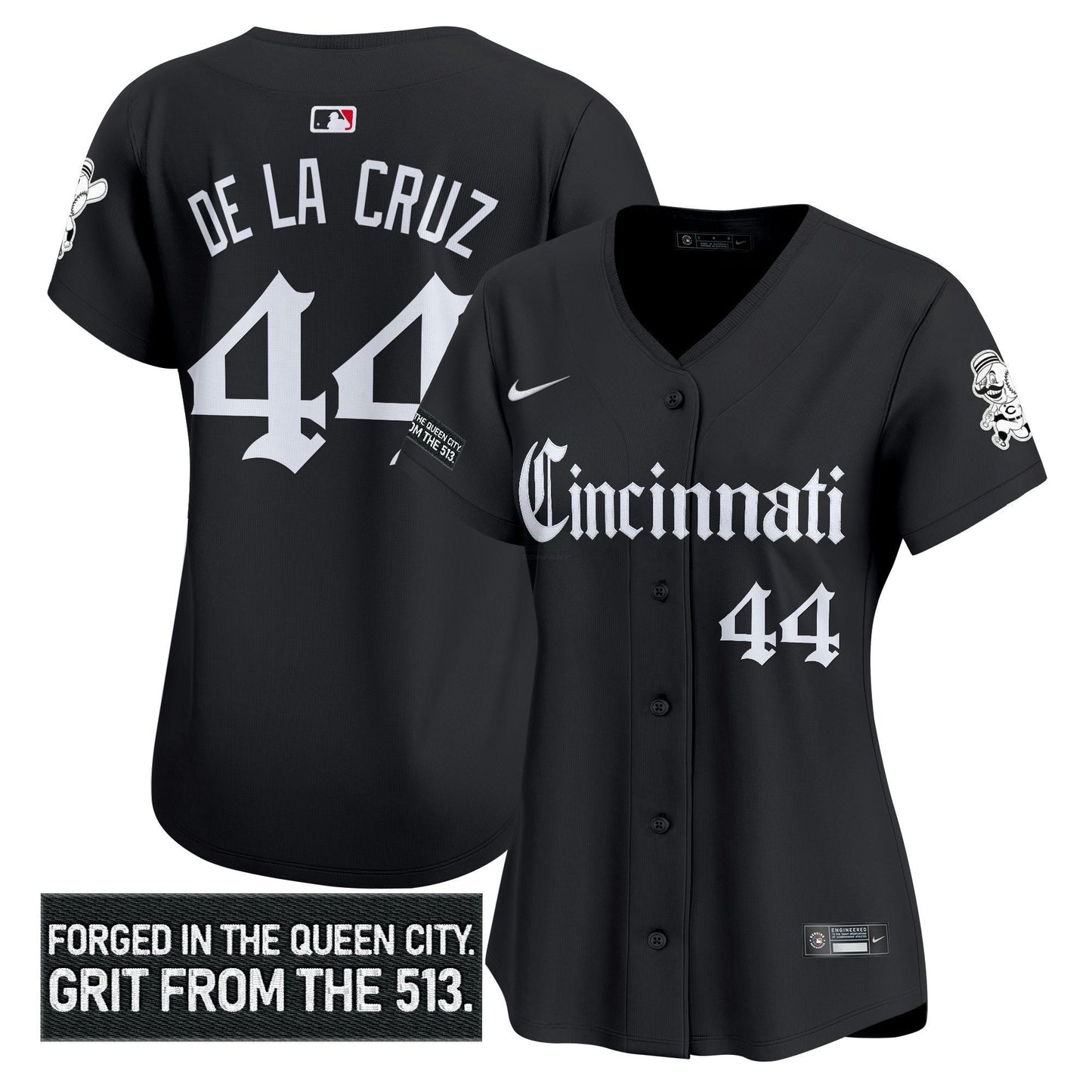 Camisa MLB Women’s Cincinnati ‘Gothic Queen City Edition’ Vapor Premier Limited Jersey