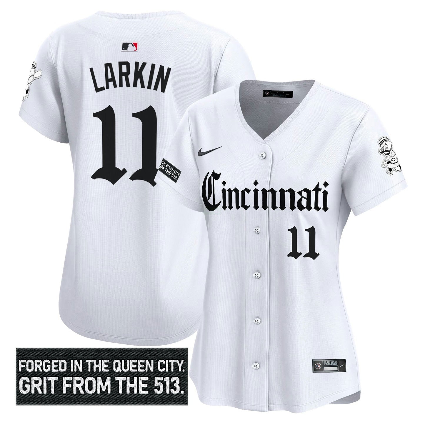 Camisa MLB Women’s Cincinnati ‘Gothic Queen City Edition’ Vapor Premier Limited Jersey