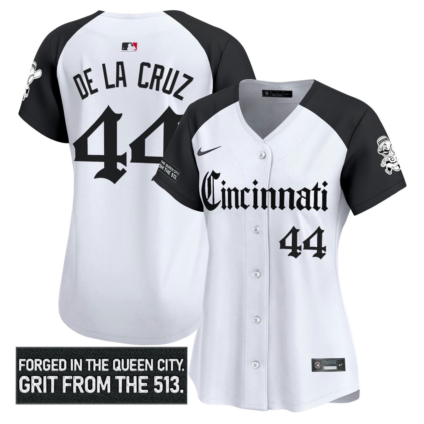 Camisa MLB Women’s Cincinnati ‘Gothic Queen City Edition’ Vapor Premier Limited Jersey