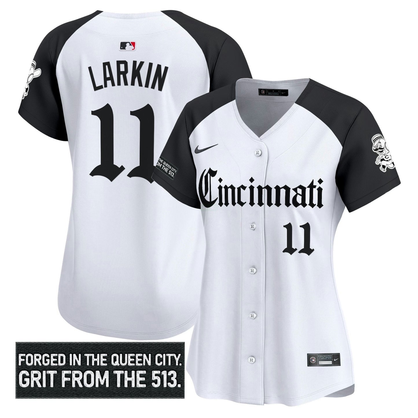 Camisa MLB Women’s Cincinnati ‘Gothic Queen City Edition’ Vapor Premier Limited Jersey
