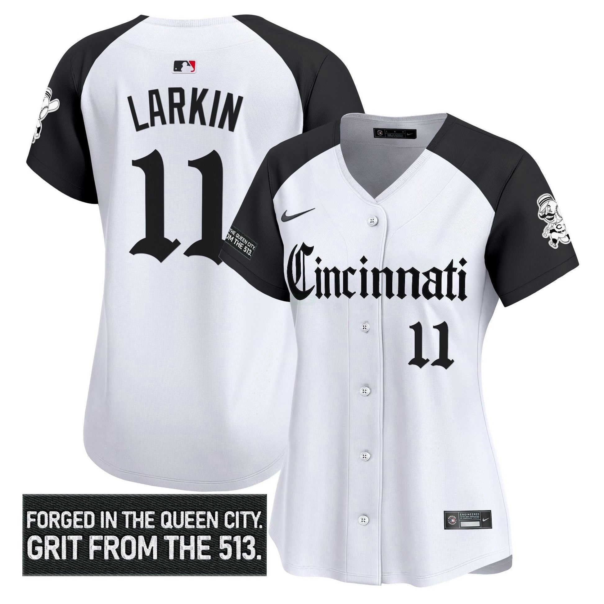 Camisa MLB Women’s Cincinnati ‘Gothic Queen City Edition’ Vapor Premier Limited Jersey