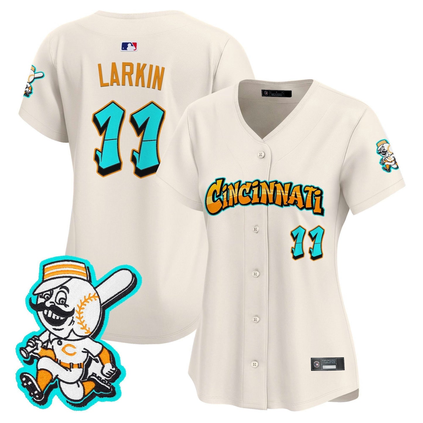 Camisa MLB Women’s Cincinnati ‘Graffiti Queen City Edition’ Vapor Premier Limited Jersey