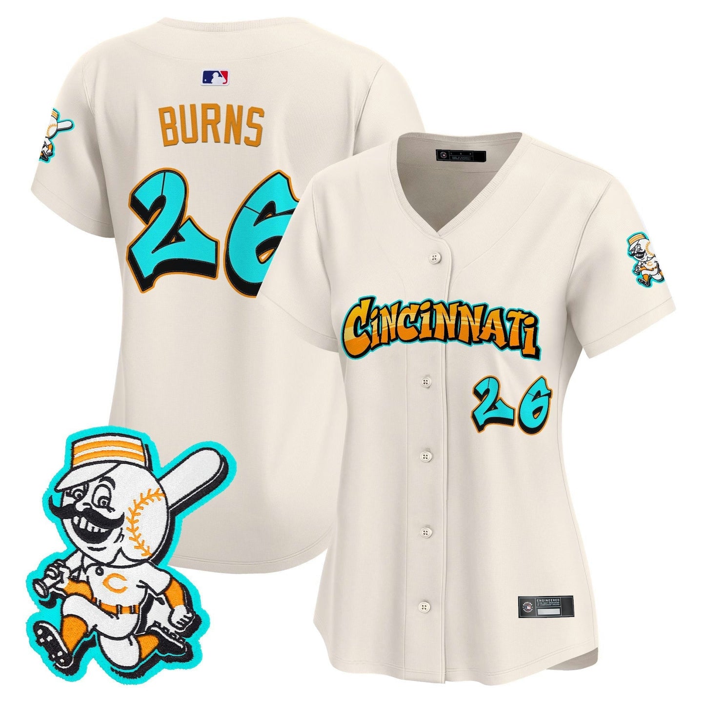 Camisa MLB Women’s Cincinnati ‘Graffiti Queen City Edition’ Vapor Premier Limited Jersey