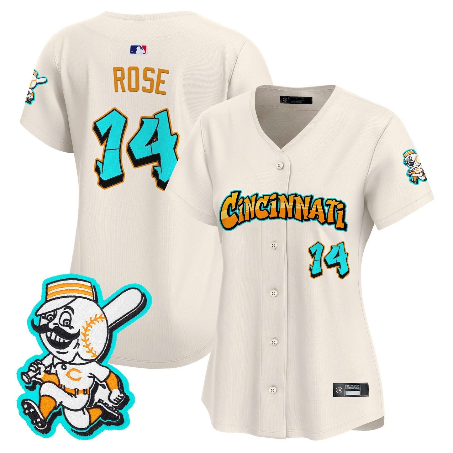 Camisa MLB Women’s Cincinnati ‘Graffiti Queen City Edition’ Vapor Premier Limited Jersey