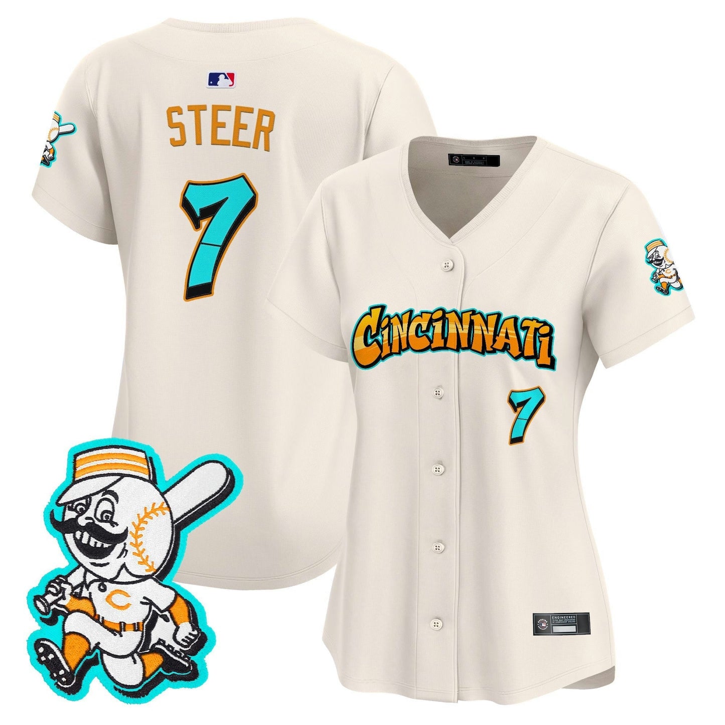 Camisa MLB Women’s Cincinnati ‘Graffiti Queen City Edition’ Vapor Premier Limited Jersey