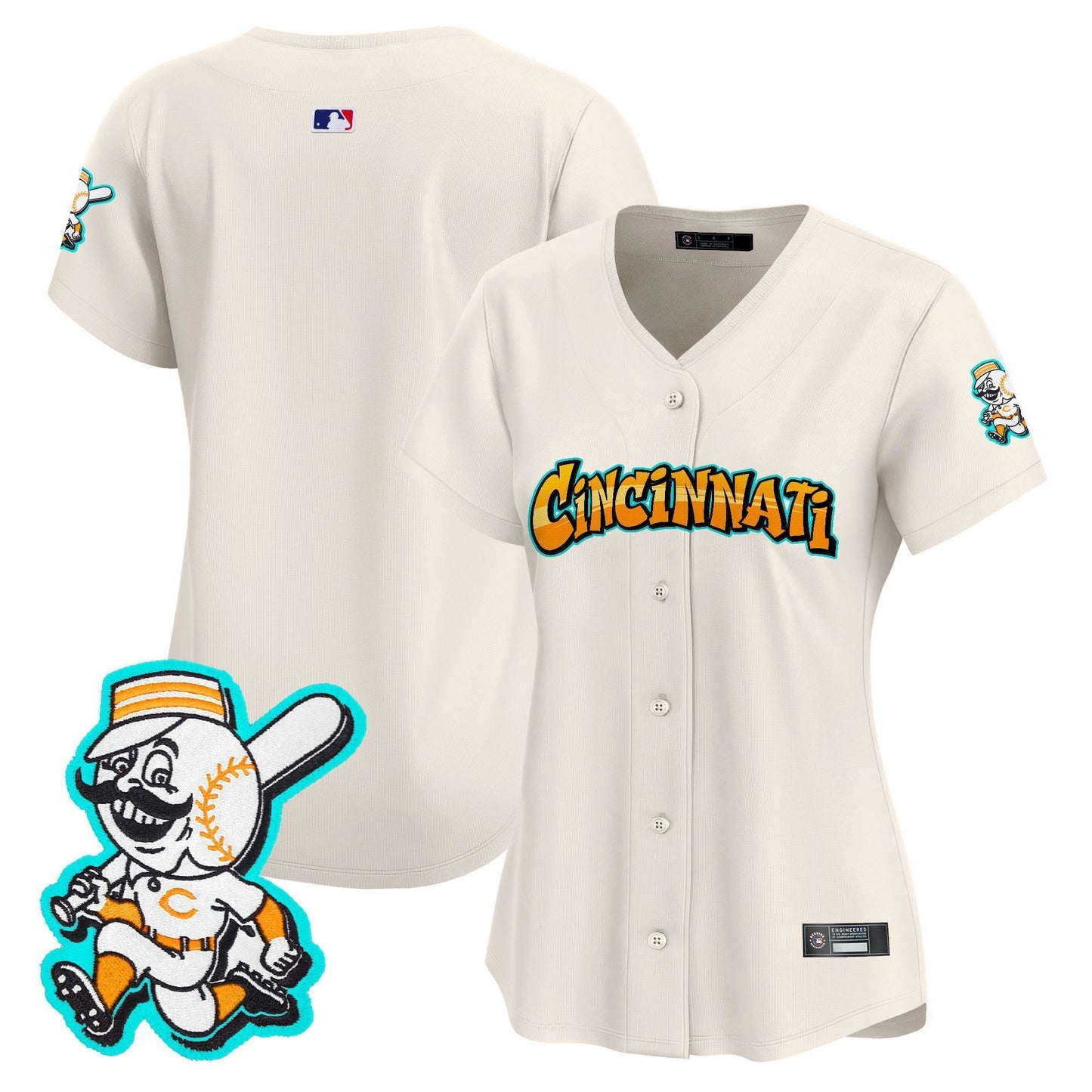 Camisa MLB Women’s Cincinnati ‘Graffiti Queen City Edition’ Vapor Premier Limited Jersey