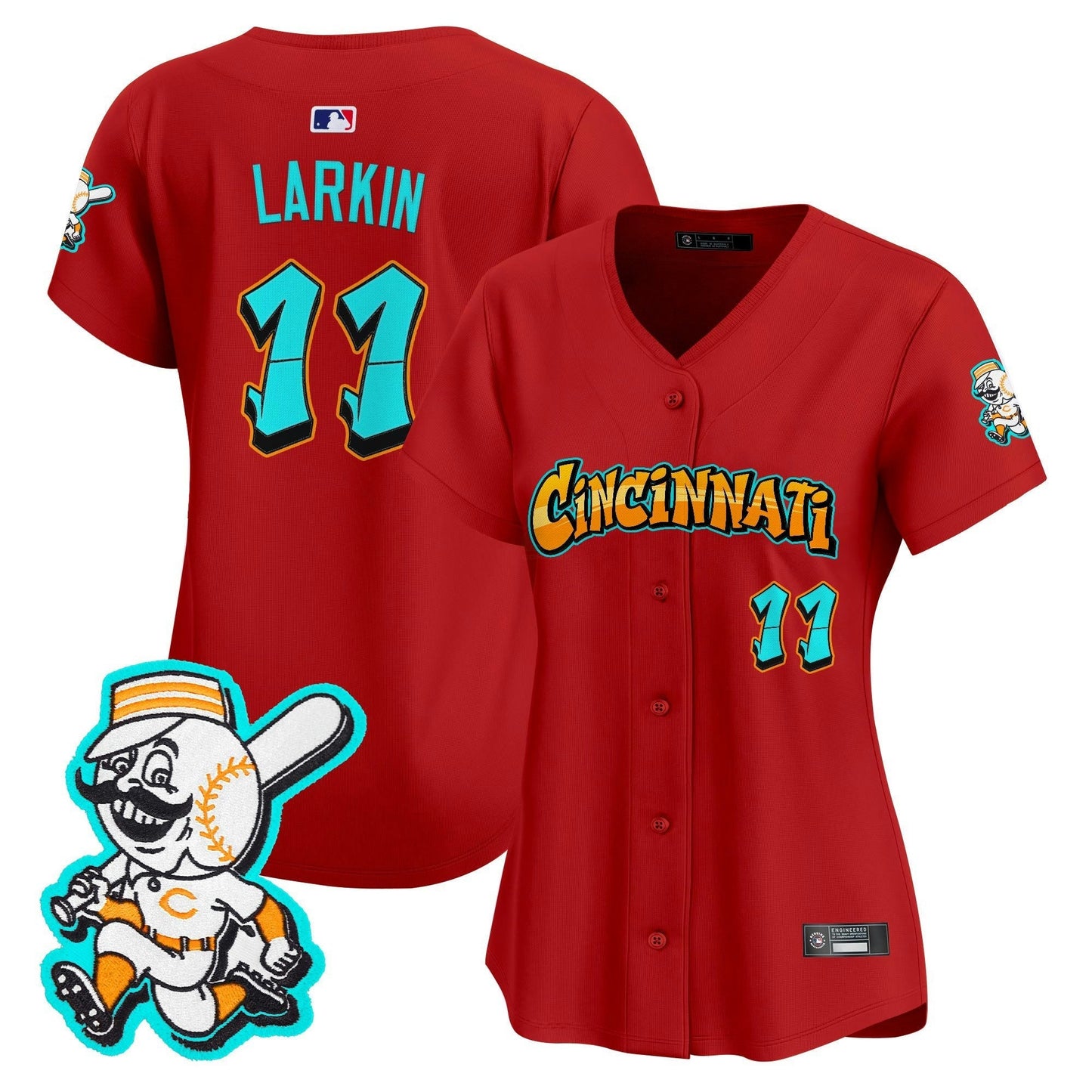 Camisa MLB Women’s Cincinnati ‘Graffiti Queen City Edition’ Vapor Premier Limited Jersey