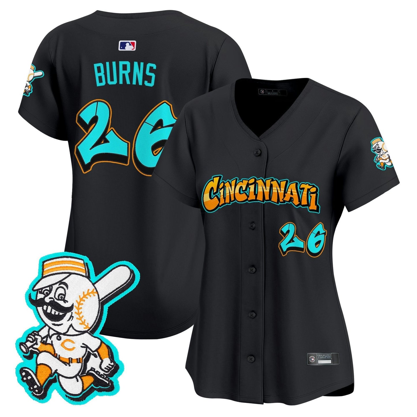 Camisa MLB Women’s Cincinnati ‘Graffiti Queen City Edition’ Vapor Premier Limited Jersey