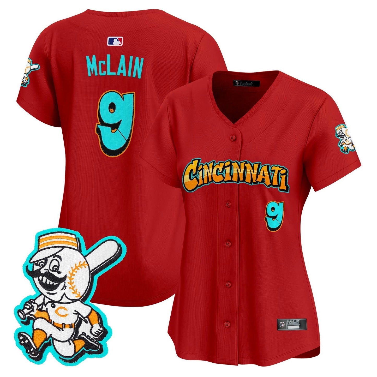 Camisa MLB Women’s Cincinnati ‘Graffiti Queen City Edition’ Vapor Premier Limited Jersey