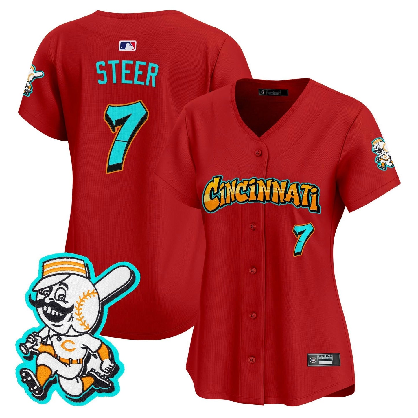Camisa MLB Women’s Cincinnati ‘Graffiti Queen City Edition’ Vapor Premier Limited Jersey