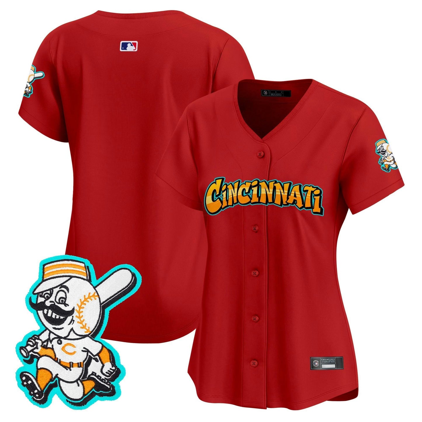 Camisa MLB Women’s Cincinnati ‘Graffiti Queen City Edition’ Vapor Premier Limited Jersey