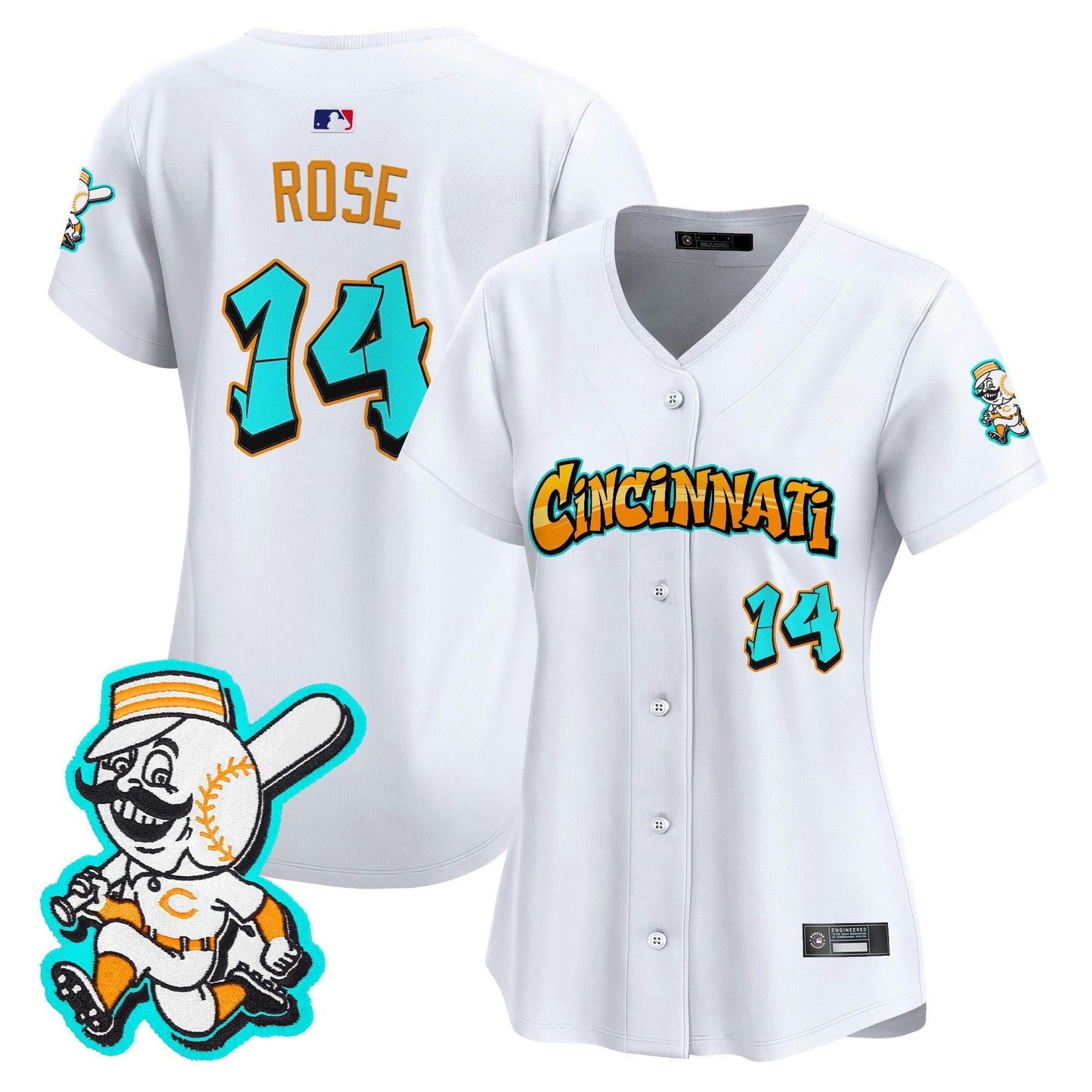 Camisa MLB Women’s Cincinnati ‘Graffiti Queen City Edition’ Vapor Premier Limited Jersey