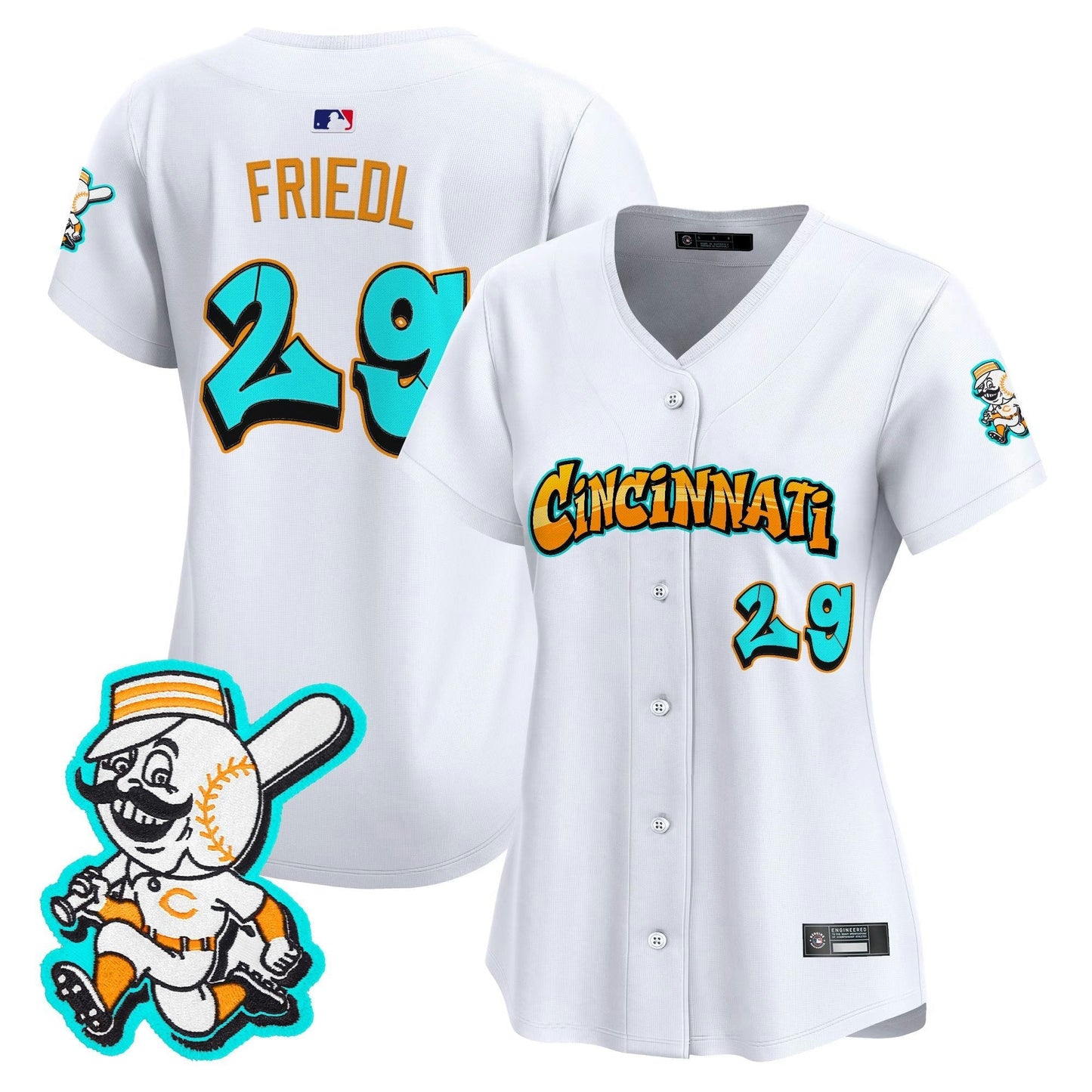 Camisa MLB Women’s Cincinnati ‘Graffiti Queen City Edition’ Vapor Premier Limited Jersey