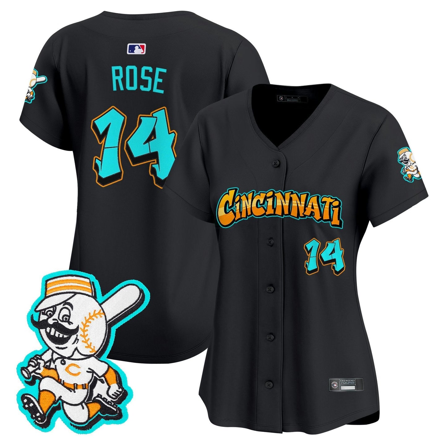 Camisa MLB Women’s Cincinnati ‘Graffiti Queen City Edition’ Vapor Premier Limited Jersey