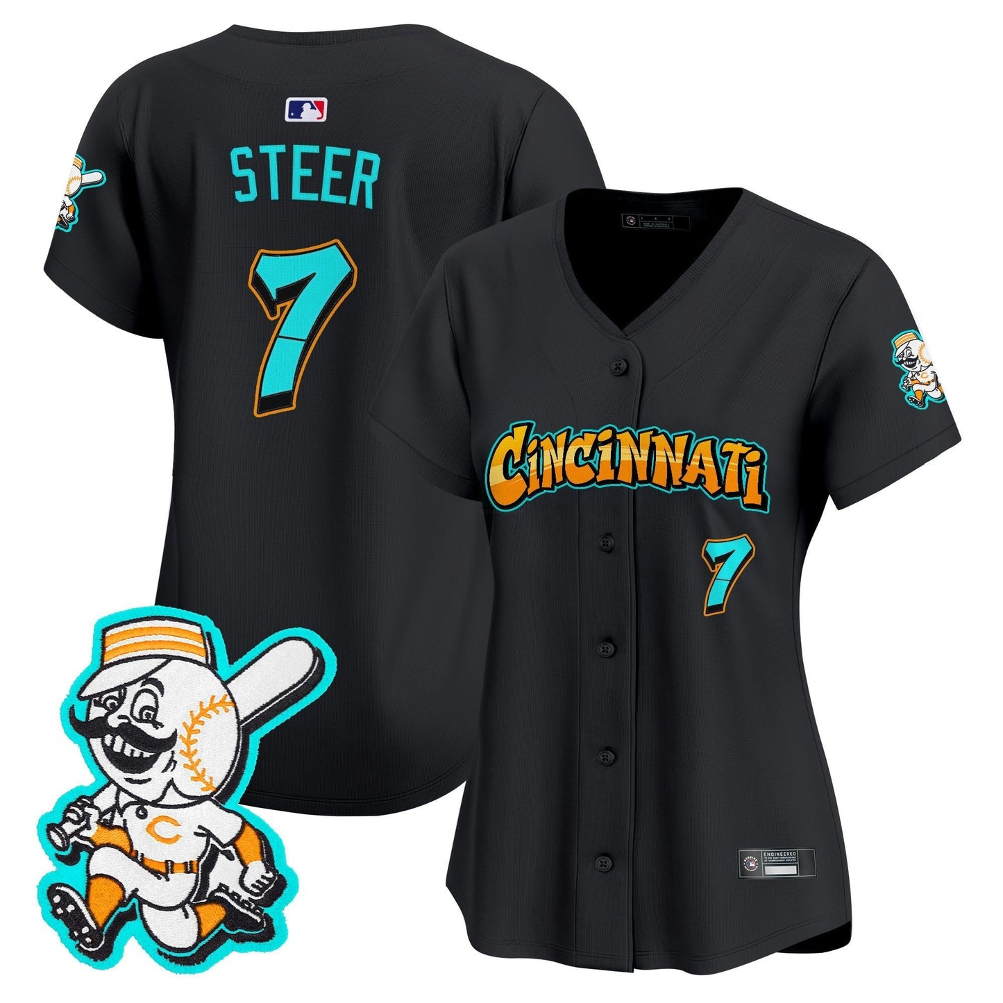 Camisa MLB Women’s Cincinnati ‘Graffiti Queen City Edition’ Vapor Premier Limited Jersey