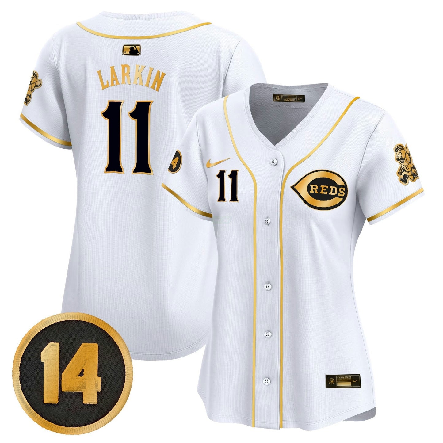 Camisa MLB Women’s Cincinnati Pete Rose Patch Vapor Premier Limited Jersey