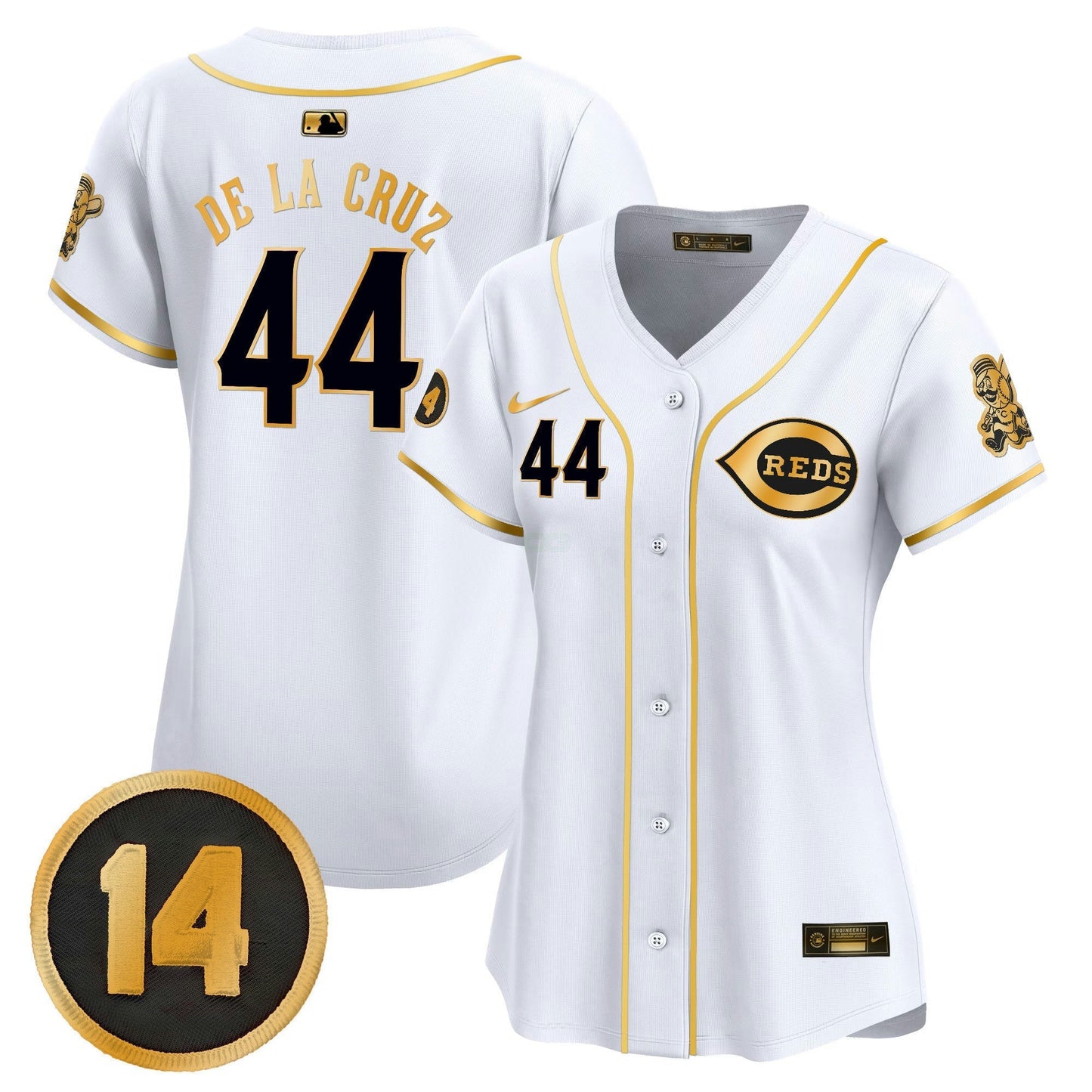 Camisa MLB Women’s Cincinnati Pete Rose Patch Vapor Premier Limited Jersey