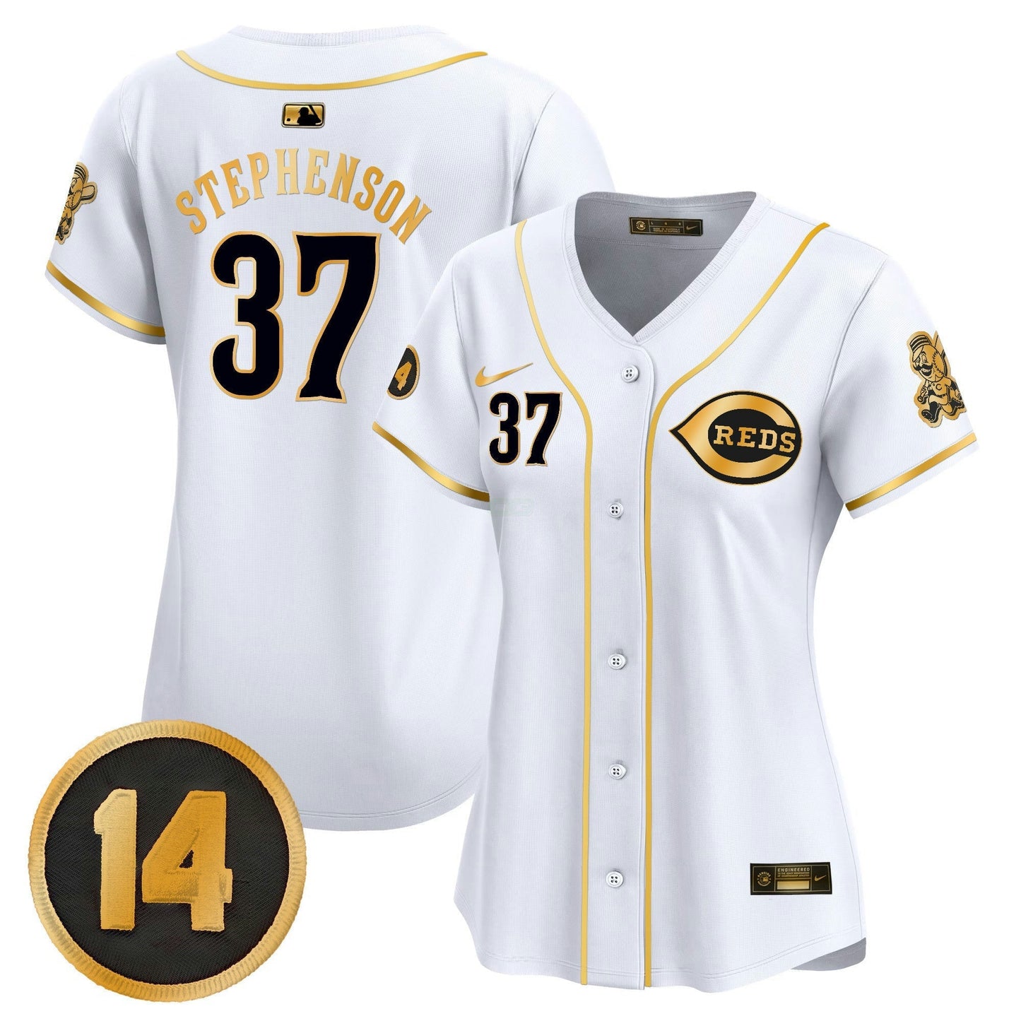 Camisa MLB Women’s Cincinnati Pete Rose Patch Vapor Premier Limited Jersey