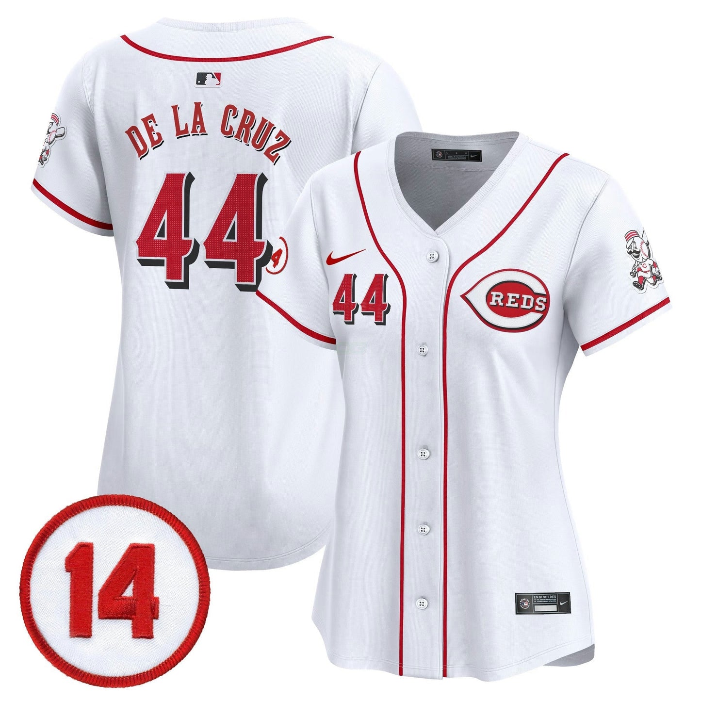 Camisa MLB Women’s Cincinnati Pete Rose Patch Vapor Premier Limited Jersey