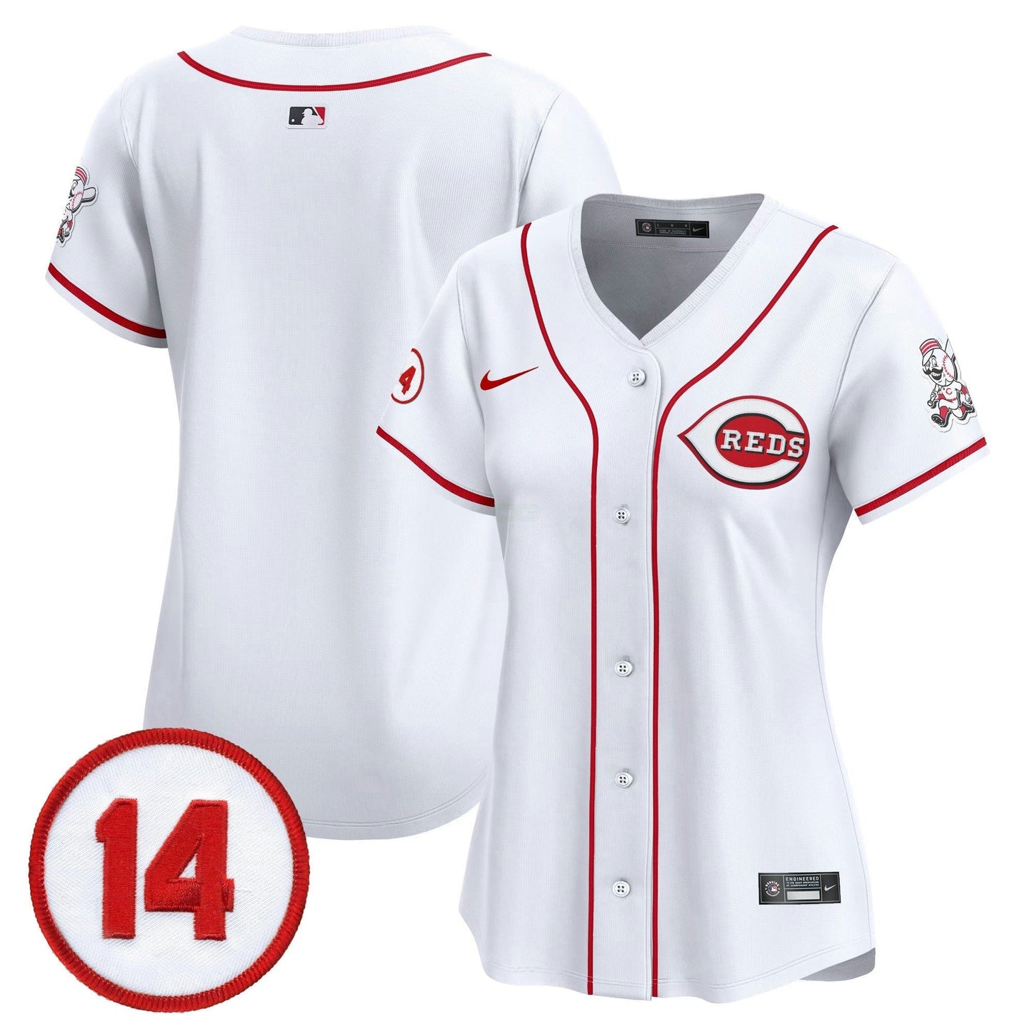Camisa MLB Women’s Cincinnati Pete Rose Patch Vapor Premier Limited Jersey