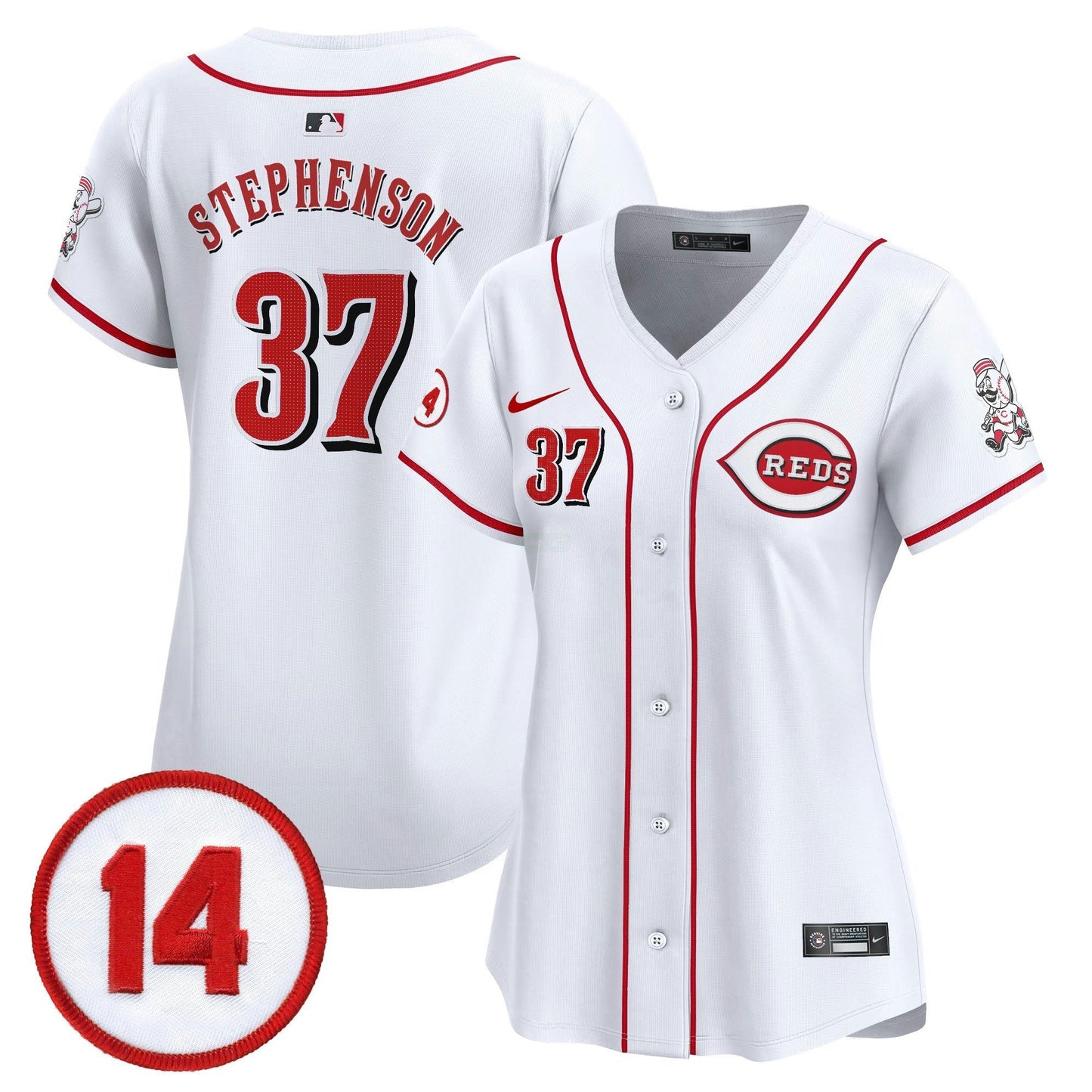 Camisa MLB Women’s Cincinnati Pete Rose Patch Vapor Premier Limited Jersey