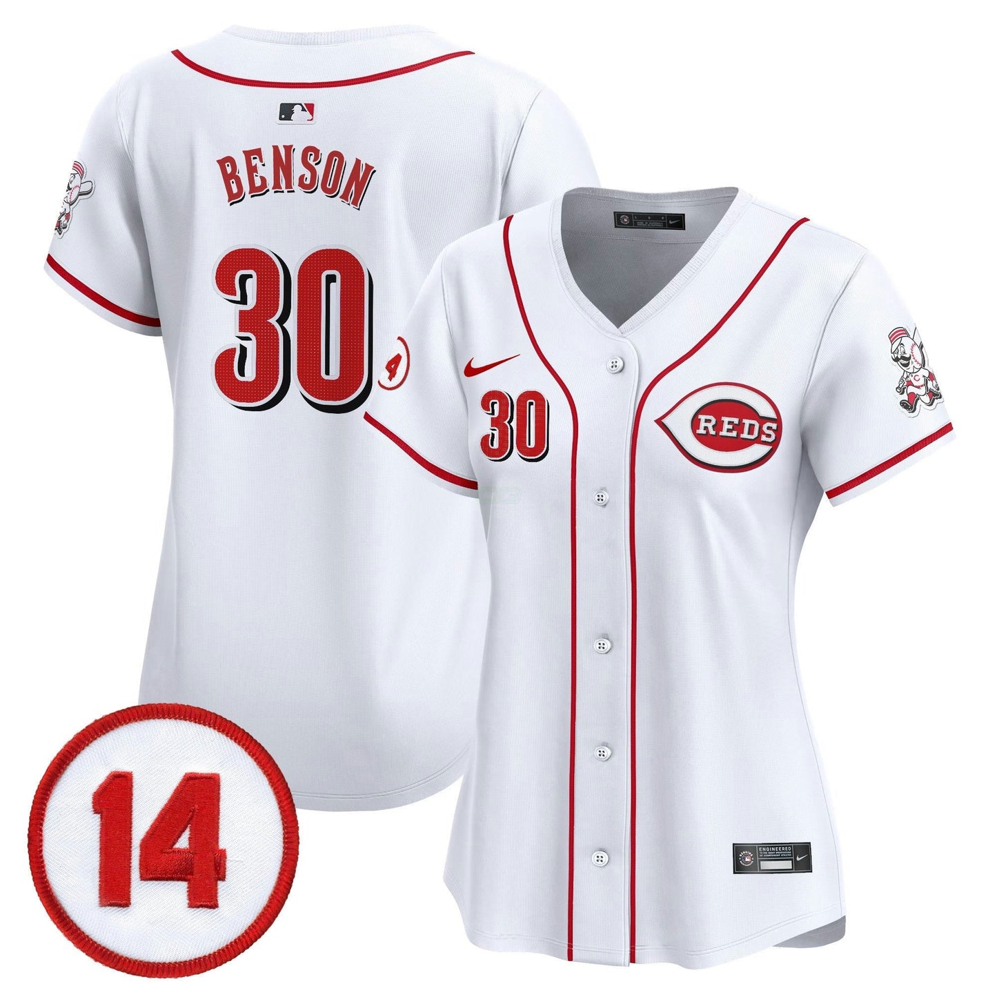 Camisa MLB Women’s Cincinnati Pete Rose Patch Vapor Premier Limited Jersey