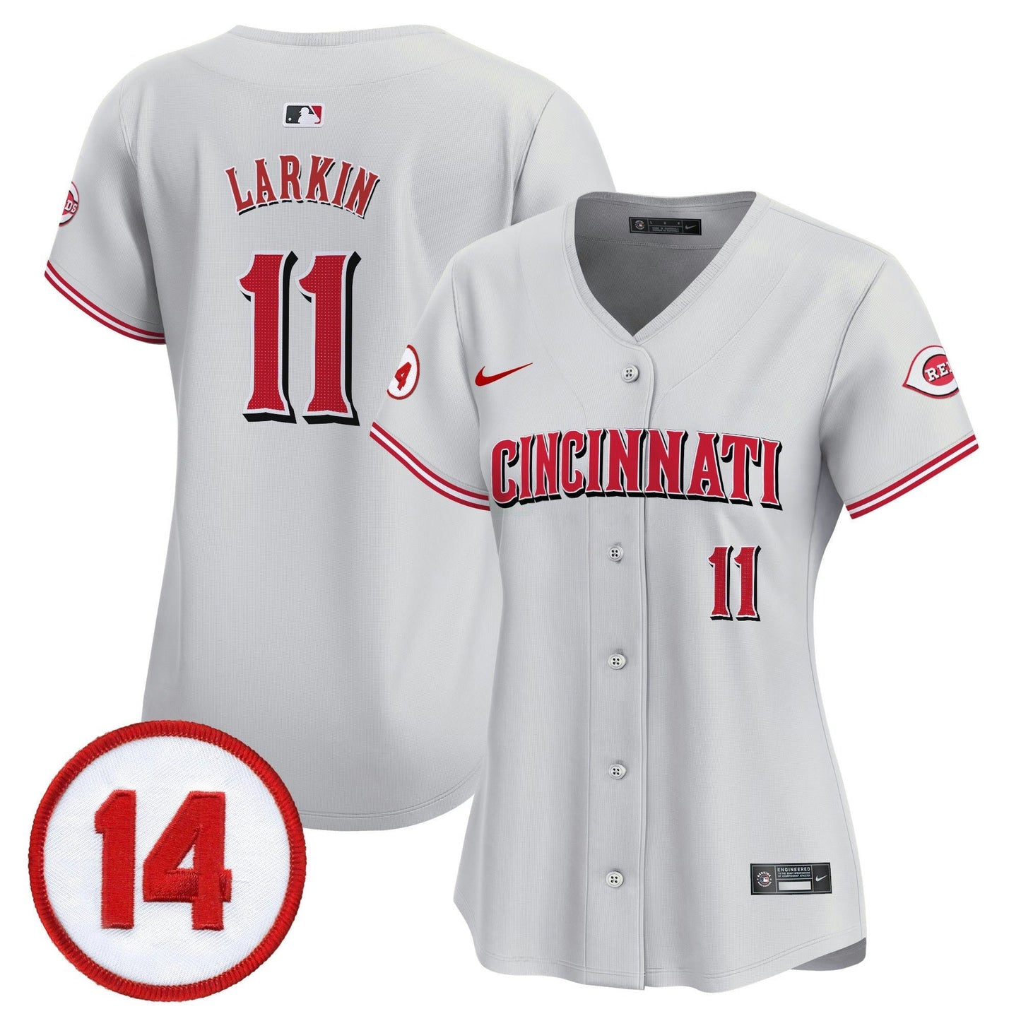 Camisa MLB Women’s Cincinnati Pete Rose Patch Vapor Premier Limited Jersey