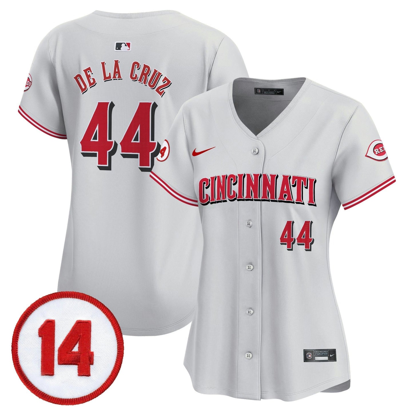 Camisa MLB Women’s Cincinnati Pete Rose Patch Vapor Premier Limited Jersey