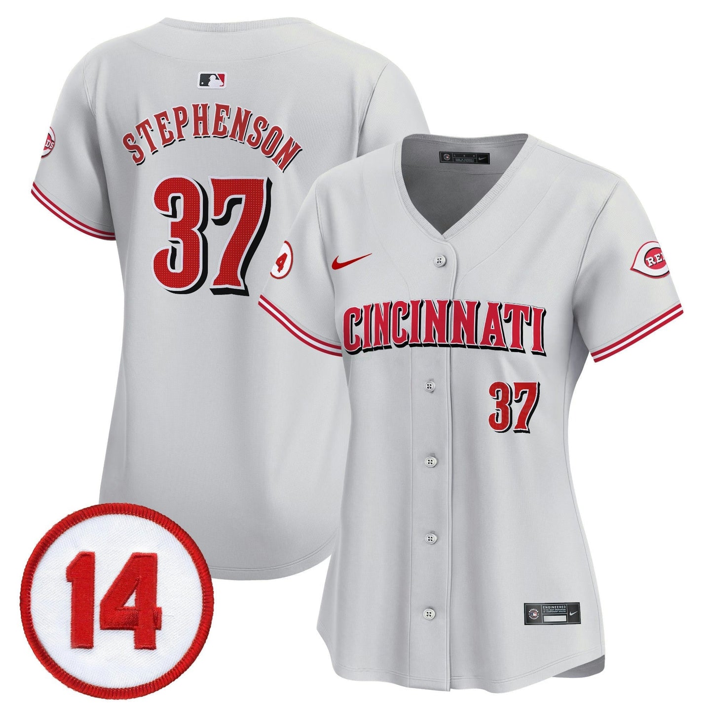 Camisa MLB Women’s Cincinnati Pete Rose Patch Vapor Premier Limited Jersey