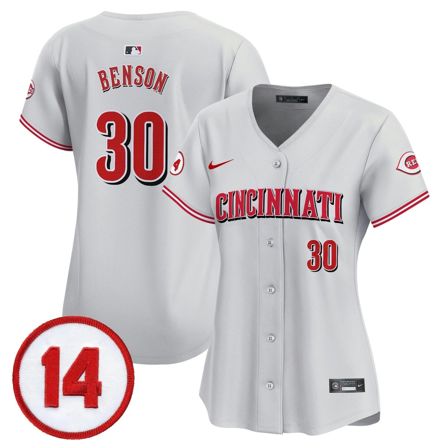 Camisa MLB Women’s Cincinnati Pete Rose Patch Vapor Premier Limited Jersey