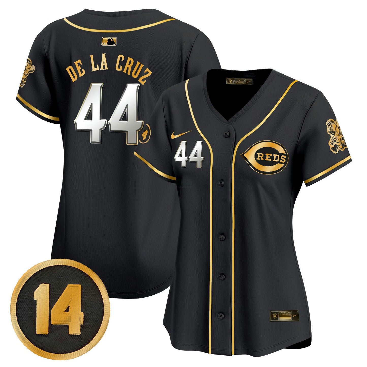 Camisa MLB Women’s Cincinnati Pete Rose Patch Vapor Premier Limited Jersey