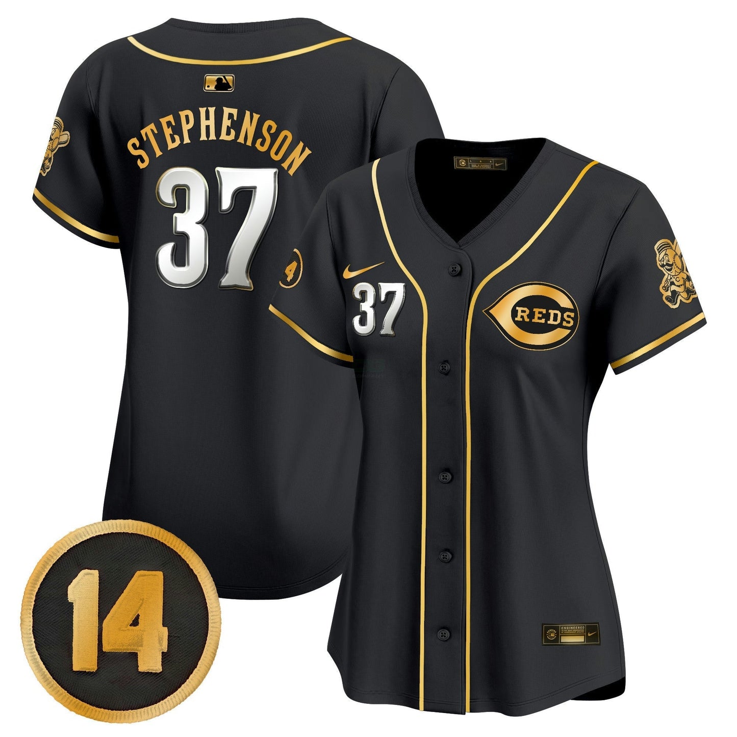 Camisa MLB Women’s Cincinnati Pete Rose Patch Vapor Premier Limited Jersey