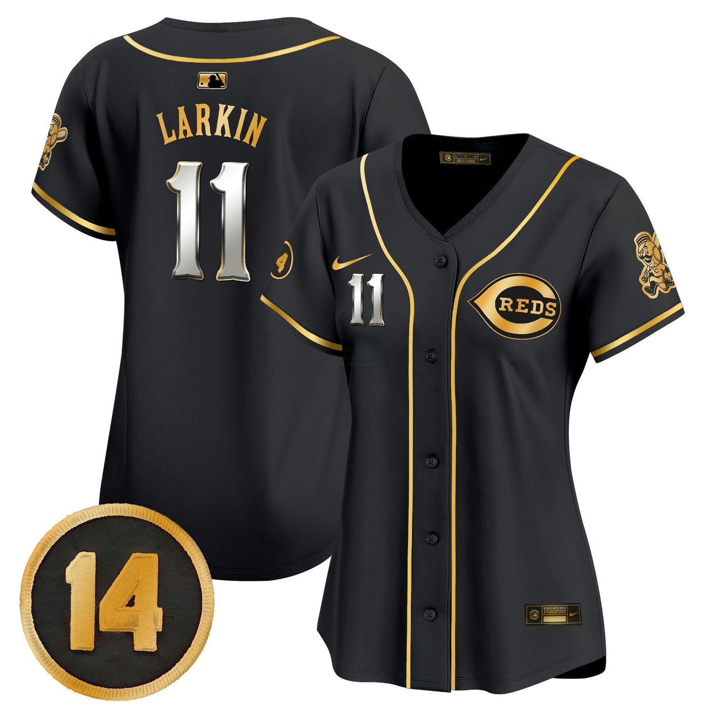 Camisa MLB Women’s Cincinnati Pete Rose Patch Vapor Premier Limited Jersey