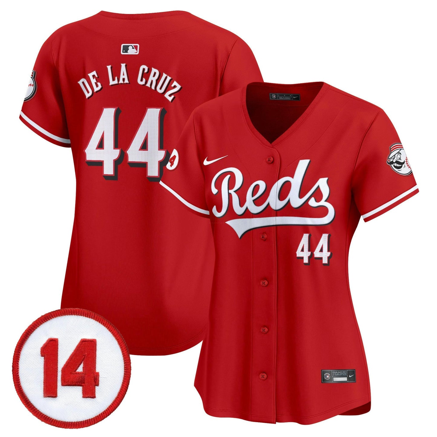Camisa MLB Women’s Cincinnati Pete Rose Patch Vapor Premier Limited Jersey