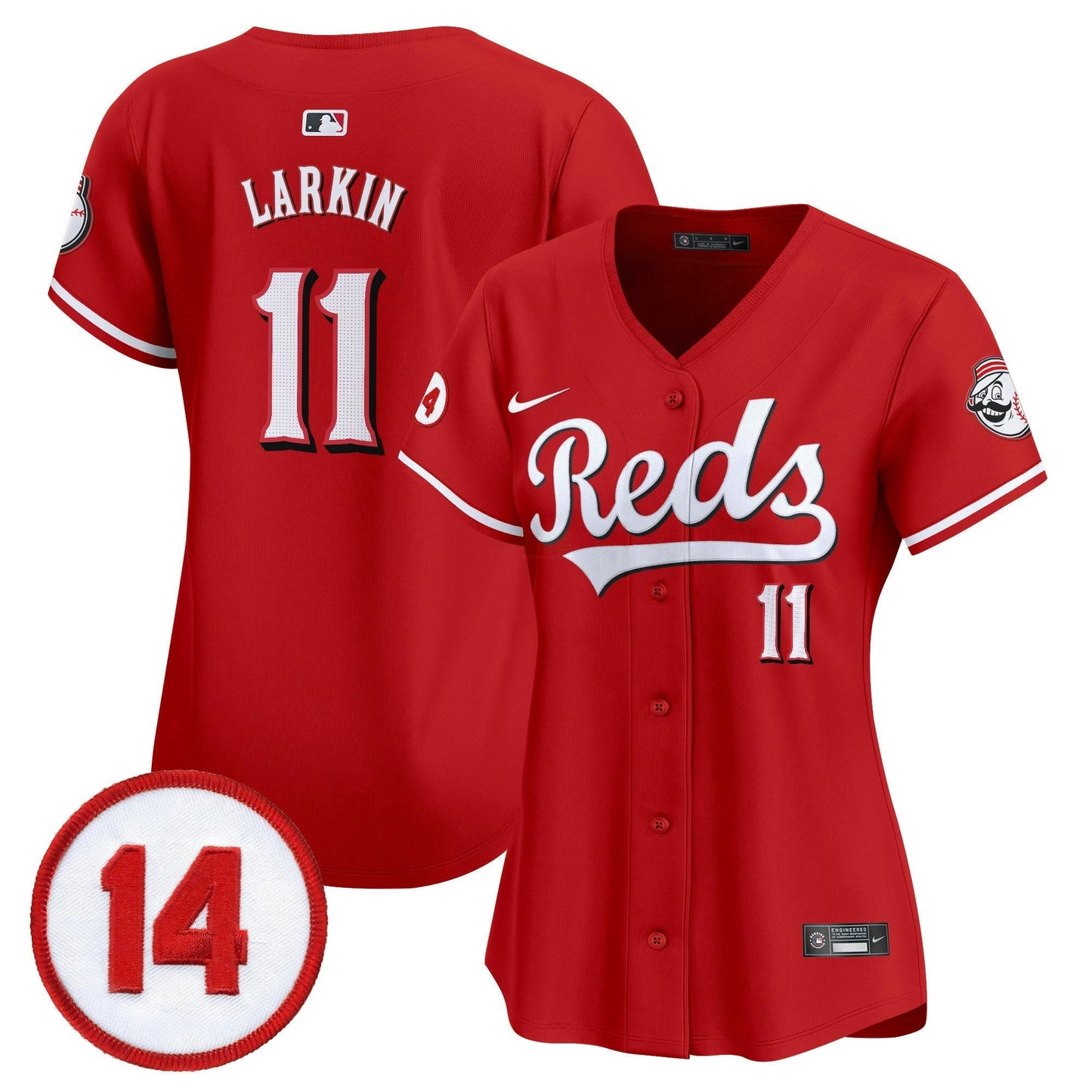 Camisa MLB Women’s Cincinnati Pete Rose Patch Vapor Premier Limited Jersey
