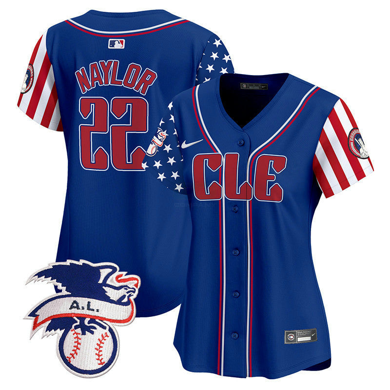 Camisa MLB Women’s Cleveland 2024 Fourth of July Vapor Premier Limited Jersey