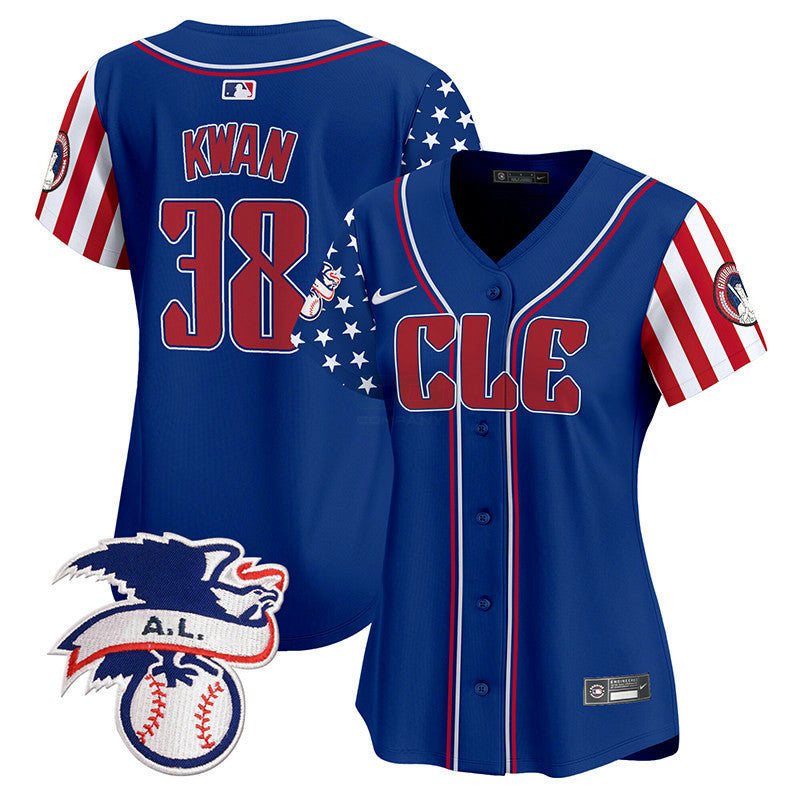 Camisa MLB Women’s Cleveland 2024 Fourth of July Vapor Premier Limited Jersey