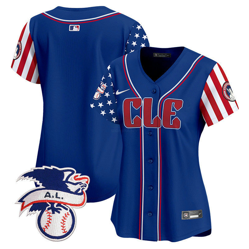 Camisa MLB Women’s Cleveland 2024 Fourth of July Vapor Premier Limited Jersey