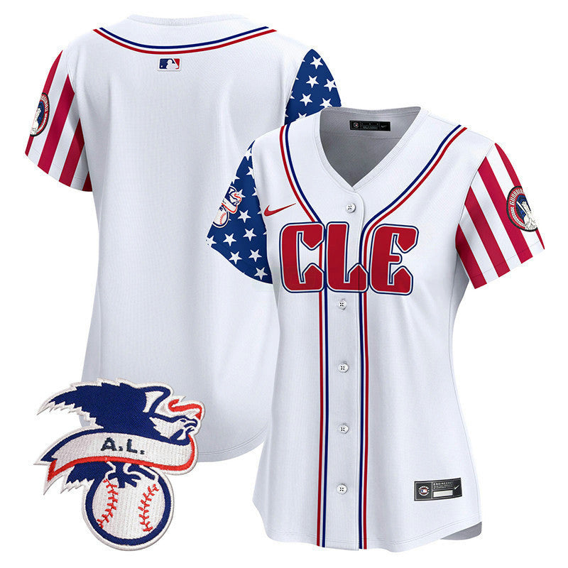 Camisa MLB Women’s Cleveland 2024 Fourth of July Vapor Premier Limited Jersey
