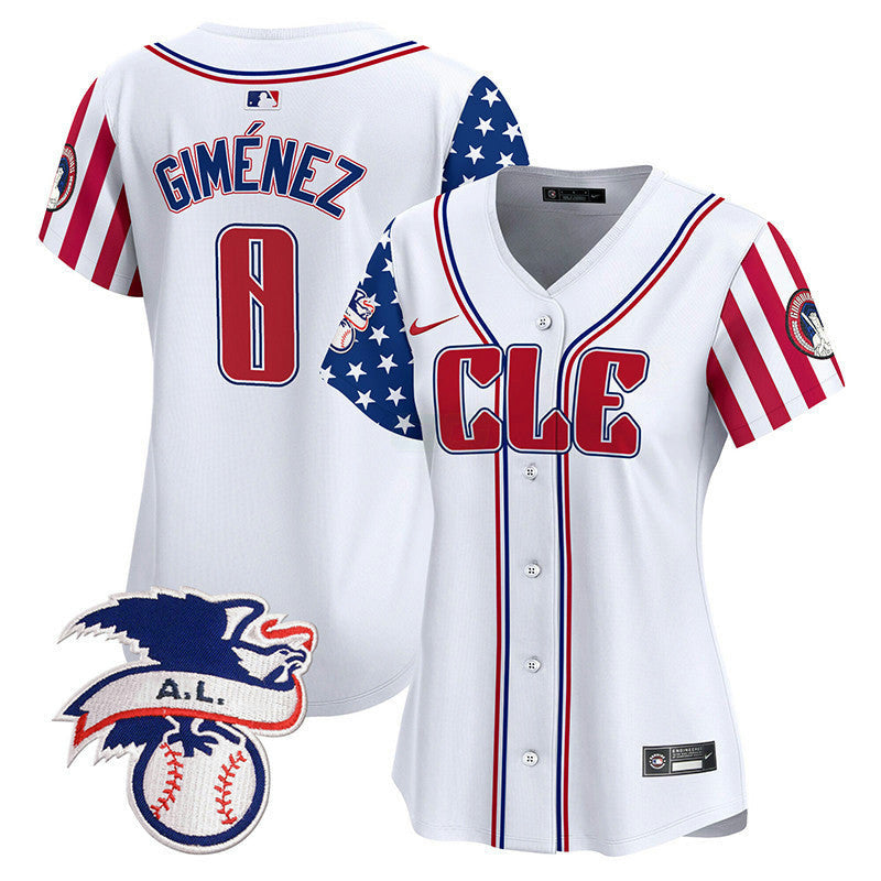 Camisa MLB Women’s Cleveland 2024 Fourth of July Vapor Premier Limited Jersey