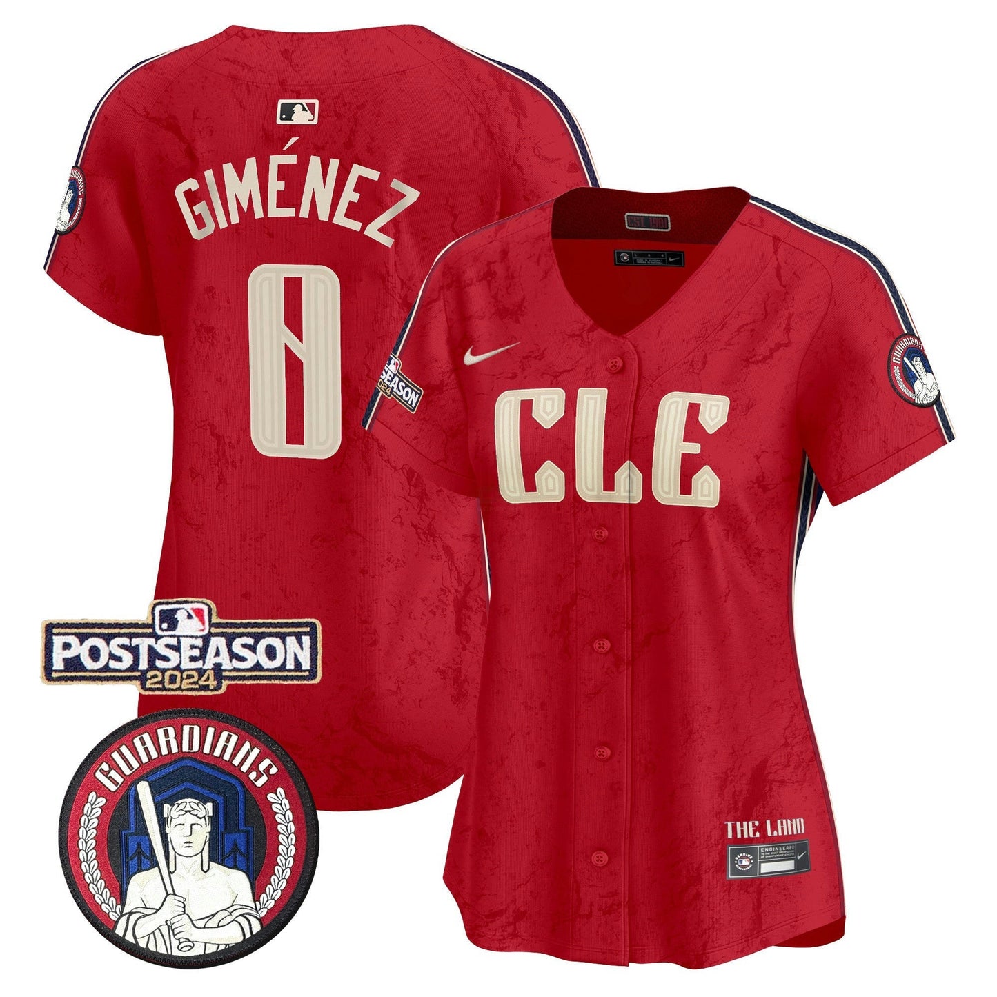 Camisa MLB Women’s Cleveland 2024 Postseason Patch City Connect Vapor Premier Limited Jersey